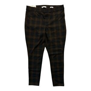 Orange/Black - Nine West Women's High Rise Heidi Pull On Stretch Ponte Elastic W